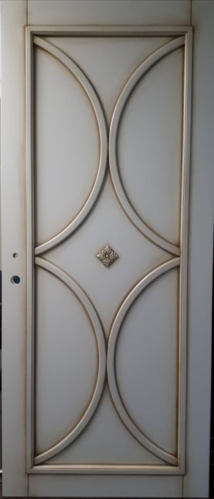 Межкомнатная дверь в профиле массив (эмаль с патиной) Братск